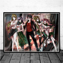 Highschool Of The Dead Japanese Anime Posters And Prints Canvas Painting Wall Art Picture Modern Decorative Home Decor Obrazy 2024 - buy cheap
