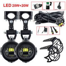 Luzes de nevoeiro LED para motos, faróis auxiliares de neblina R1200GS 40W, compatível para BMW R1200GS F850GS F750GS F 850GS 750GS 1250GS GS LC Adventure 2024 - compre barato