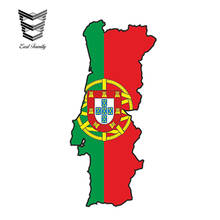 Earlfamily adesivo de portugal para carro, 13cm x 6.5cm, autocolante em vinil, autocolante para carro e bicicleta, português 2024 - compre barato