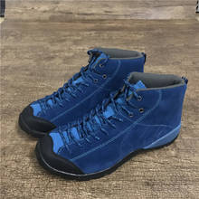 Erkek spor ayakkabi Men outdoor hiking shoes mens cowhide anti-hit waterproof walking trekking moutain boots shoes scarpe 2024 - buy cheap