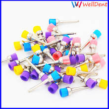 100pcs Dental Polisher Prophy Cup Brushes Colorful Nylon Latch Flat Polishing Dental Lab 2024 - buy cheap