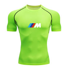 Мужская футболка для бега, быстросохнущая компрессионная Спортивная футболка для бодибилдинга, фитнеса, тренажерного зала, бега, мужские футболки, брендовая спортивная одежда 2024 - купить недорого