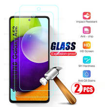 samsun a52 5g glas 2pcs protective glass for samsung galaxy a52 galaxya52 5g sm-a526b/ds 6.5'' 9h premium screen protectors film 2024 - buy cheap