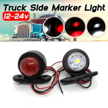Luz LED de posición lateral para camión, lámpara doble de 10-30V, blanca y roja, para remolque, caravana, luces laterales de modificación de camión 2024 - compra barato