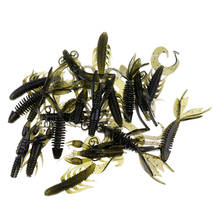 20pcs Soft Shrimp Sea Fishing Lures Tackle Crankbaits Bait Minnow Bait Green Senuelos de pesca leurres de peche 2024 - buy cheap