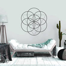 Sacred Geometry Seed of Life Alchemy Wall Decal Bedroom Line Circle Mandala Vinyl Art Wall Stickers Home Decor Living Room G962 2024 - buy cheap