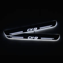 LED Door Sill for Mazda CX-8 CX8 KG 2017 CX-9 CX9 TB 2017 2016 -2020 Door Plate Car accessory, glue sticker, the light is flashing when Car Door open, steady light or flashing 2024 - buy cheap