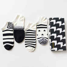 Caravella-calcetines tobilleros de algodón para hombre, medias invisibles, cómodas, a la moda, con absorción del sudor, 4 par/lote 2024 - compra barato