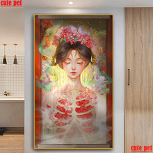 large 5D Diamond Painting Picture-in-picture fantasy classical woman Diamond Mosaic Rhinestone Embroidery CrossStitch Home Decor 2024 - buy cheap
