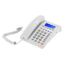 Desktop Corded Telephone Fixed Phone LCD Display for House Home Call Center Office Company Hotel 2024 - купить недорого