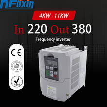 5.5kw 220v single phase input 380v 3 phase output AC Frequency Inverter & Converter ac drives /frequency converter NFlixin 2024 - buy cheap