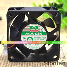 Для Yongli MAGIC MGA6024XR-O25 6025 24V fan 0.17A 6 см, инверторный охлаждающий вентилятор, проверка работы 2024 - купить недорого