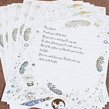 8 unids/lote juego de papel de carta Vintage papelería regalo de escritura boda sobres mini sobres para invitaciones europea 2024 - compra barato