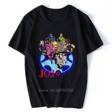 Jojo bizarre adventure camiseta feminina, anime japonês, camiseta de verão, kawaii, jojo, gráfico, plus size, masculina, desenho animado 2024 - compre barato