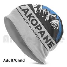 Zakopane Mountains Beanie Hedging Cap DIY estampado cojín Polonia montaña Polka senderos Camping senderismo visita la montaña 2024 - compra barato