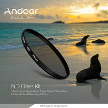 Набор фильтров Andoer 77 мм для фотосъемки с нейтральной плотностью (ND2 ND4 ND8) для Nikon Canon Sony Pentax DSLRs 2024 - купить недорого