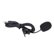 cool style mini 3.5mm hands-free mic microphone clip on lavalier lapel for pc laptop black 2024 - buy cheap