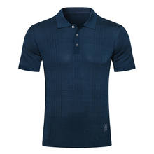 Billionaire Polo shirt silk men's 2021 summer fashion Embroidered button Thin Breathable Short sleeve M-5XL Britain 2024 - buy cheap