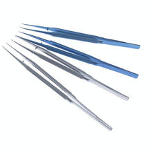 18CM Tweezers Forceps Ophthalmic Surgical Instruments Stainless Steel Titanium 2024 - buy cheap