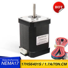 Motor nema 17 de passo 1.7a para impressora 3d, equipamento de monitor cnc, frete grátis 2024 - compre barato