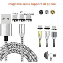 Магнитный зарядный кабель Micro USB для UMIDIGI A5 Pro,A3,A3 Pro,C Note 2 для Vernee M7 X2 M6 M3 , T3 Pro, M5 2024 - купить недорого