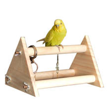 Wooden Parrot Stand Set Training Supplies Creative Portable Parrot Perch Stand Bird Stand For Desktop Pet Bird Supplies 2024 - buy cheap