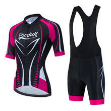 Conjunto de camisa de ciclismo de verão, 2021, roupas de ciclismo, equipe, bicicleta, mulheres, secagem rápida, uniforme, camisa, roupa de bicicleta, orelhas de raposa 2024 - compre barato