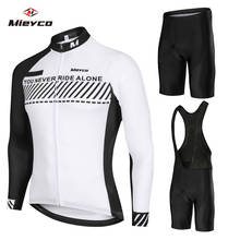 Conjunto de Ropa de equipo de Ciclismo, Maillot deportivo de secado rápido con pechera y gel, uniforme de Ciclismo, Jersey largo 2024 - compra barato