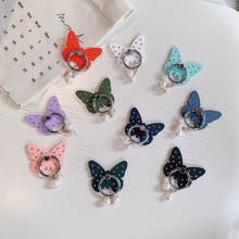 10pcs/lot Wholesale Butterfly Ring Phone Stand Holder Kickstand 360 Rotating Cell Phone Crystal 2024 - buy cheap