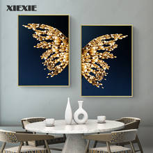 Pintura en lienzo abstracta de alas de mariposa, póster de arte de pared escandinavo, decoración nórdica minimalista, imagen, decoración para sala de estar 2024 - compra barato