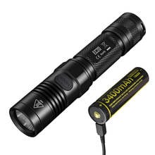 Фонарик NITECORE EC20 CREE XM-L2 T6 LED max 960 люмен, расстояние луча 222 м, маленький фонарь для спорта на открытом воздухе, ручсветильник фонарь EDC 2024 - купить недорого