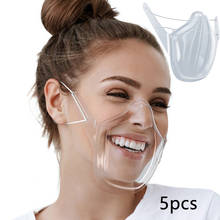 Mascarillas transparentes para protección facial duradera, máscara facial Anti- Visible, con idioma de labios 2024 - compra barato