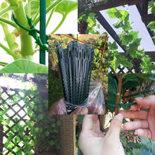 Laços de espinha de peixe 50 peças, jardinagem suporte de plantas jardim cintas auxiliares ferramentas de jardinagem cinta fixa de videira 2024 - compre barato