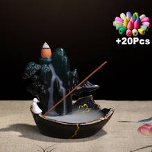 20 Incense Multi-function Home Decoration Creative Ornament Feng Shui Mascot Ceramic Backflow Incense Burner Miniature Landscape 2024 - buy cheap