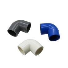 PVC Water Supply Pipe Fittings Blue White Grey 20mm Elbow PVC Connector Equal Two-way Plastic Irrigation Water Tank Water Joint 2024 - buy cheap