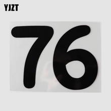 YJZT 15.1CM×11.2CM Personality Numbers Motorcycle 76 Decal Numbers Car Stickers Vinyl 13D-0773 2024 - buy cheap