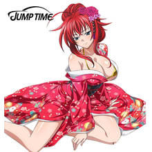 Adesivo de decoração para carro macacão 13cm x 12.1cm, adesivo japonês de anime high school, dxd, sexy, beleza perseya, corrida, decalque para carro 2024 - compre barato