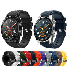 Correa deportiva de silicona suave para Samsung Galaxy, Huawei GT, banda de repuesto para reloj inteligente de 22MM, pulsera de 46MM, accesorios 2024 - compra barato