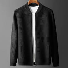 New Arrival High Quality Cardigan Autumn Zipper Casual Mandarin Collar Computer Knitted Thick Sweater Men Plus Size LXL2XL3XL4XL 2024 - buy cheap