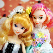 28 см принцесса Лолита девочка кукла с платьем 1/6 милое лицо красивые куклы игрушка 2024 - купить недорого