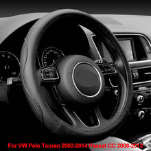 Car Steering Wheel Cover Wrap For Volkswagen VW Polo Touran 2002-2013 2014 Passat CC 2008 2009 -2011 2012 Braid Funda Volante 2024 - buy cheap