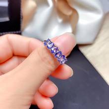 The best gift for engagement Tanzanite Ring  925 sterling silver Fine jewelry Tanzanite Ring 2024 - buy cheap