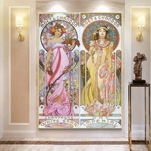 Alphonse Mucha ilustración Vintage, pinturas en lienzo, carteles e impresiones artísticos de pared para sala de estar, decoración del hogar 2024 - compra barato