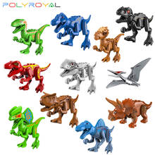 Dinosaur Building Blocks Ridgeback Tyrannosaurus rex Triceratops Pteranodon Raptors Jurassic park toys for childrens party gift 2024 - buy cheap