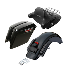 Guardabarros trasero para motocicleta, alforjas picadas de 5 pulgadas para Harley Tour Pak Road King Street Glide Road Glide 2014-2020 2024 - compra barato