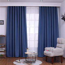 TONGDI Modern Blackout Curtain Soft Shading Elegant Solid Color Luxury Decoration For Parlour Bedroom Living Room Window Panel 2024 - buy cheap
