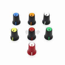 10 Piece 12 * 16.5mm two-color plastic knob flower shaft / D flower inner hole 6mm potentiometer switch adjustment knob 2024 - buy cheap
