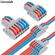 Miniconector de Cable rápido Universal, conectores de bloque de terminales de Conductor de empuje, SPL-42/62, 5/10 unids/lote 2024 - compra barato