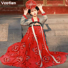 Ancient Traditional Chinese Hanfu Woman Elegant National Fairy Embroidery Stage Folk Dance Costume Han Dynasty Cosplay Clothing 2024 - buy cheap