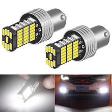 2pcs 1156 P21W BA15S  4014 45LEDs 12V DC Automobiles Lamp DRL LED Bulbs Car Lights Turn Signal Reverse Brake Light for Skoda 2024 - buy cheap